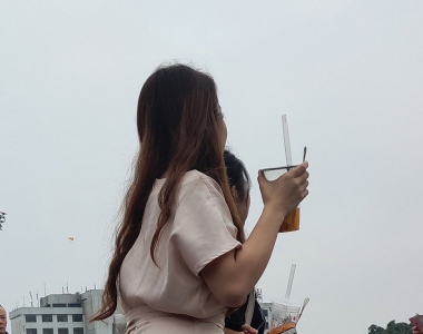 街拍长裙美臀美少妇写真图片